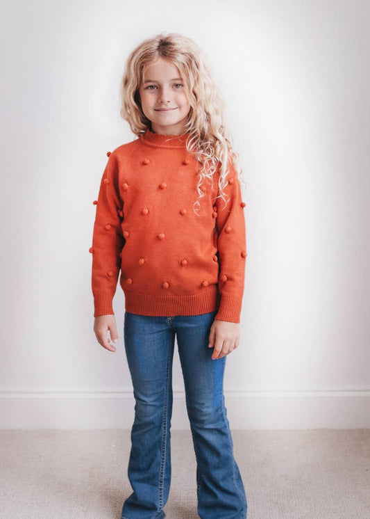 Pom Pom Fall Winter Sweater: Kids