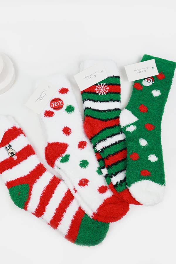 Christmas Plush Socks