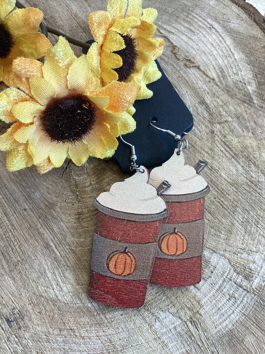 Fall Earrings - Pumpkin Latte