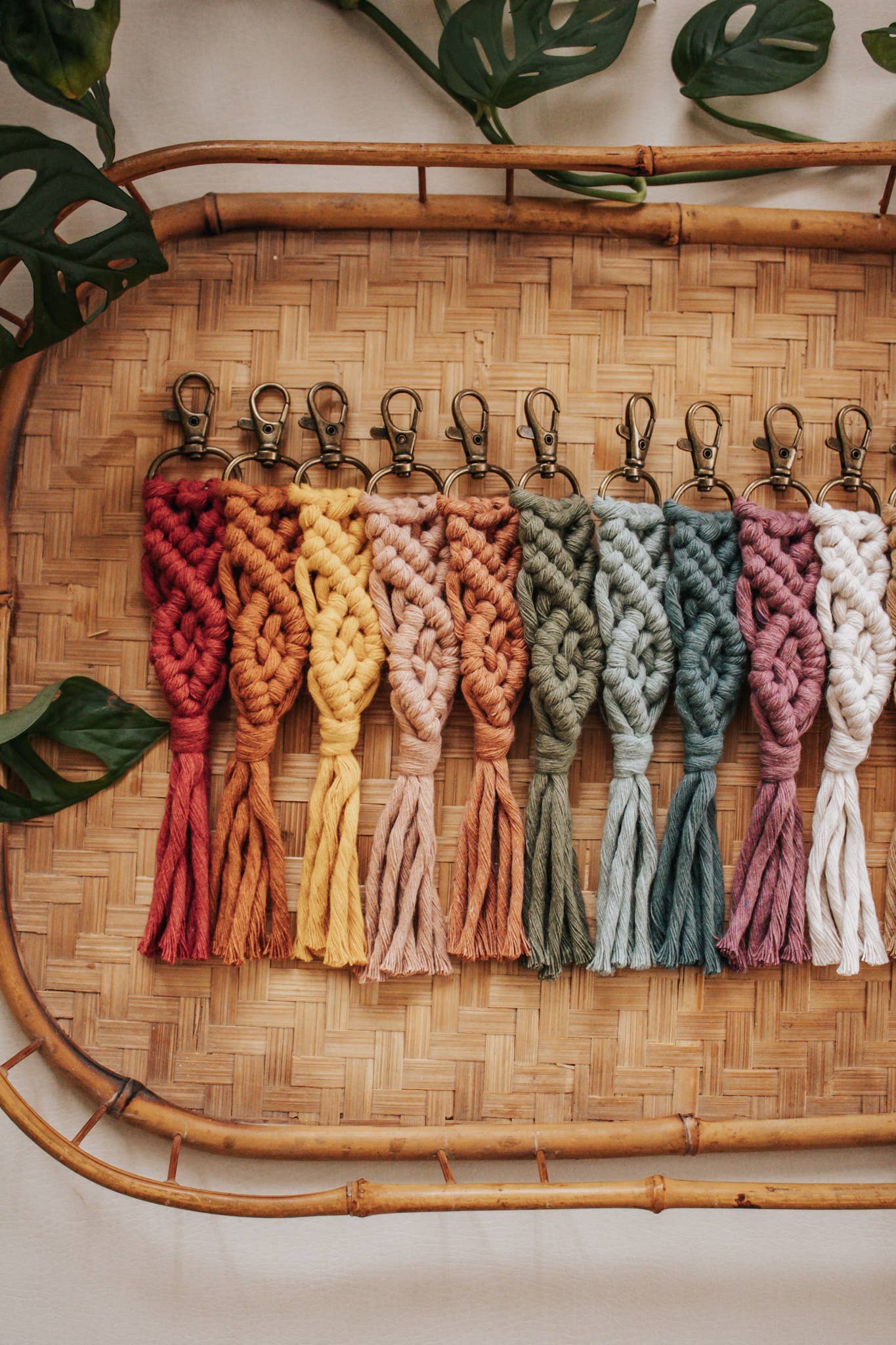 Macrame Tassel Keychains