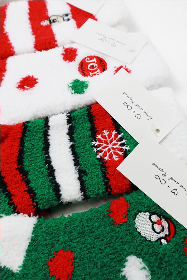 Christmas Plush Socks