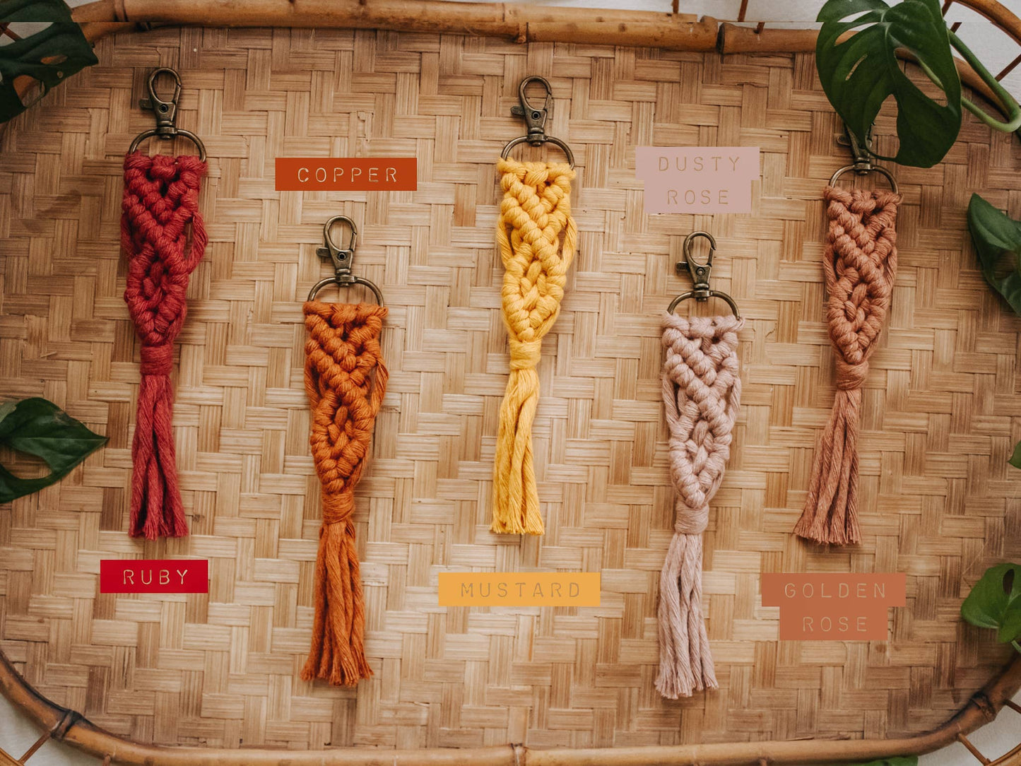 Macrame Tassel Keychains