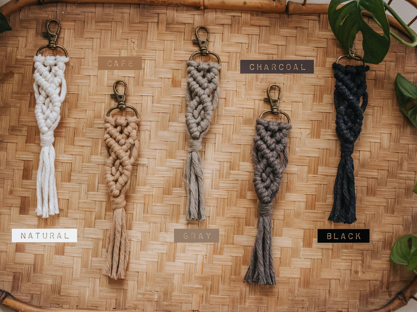 Macrame Tassel Keychains
