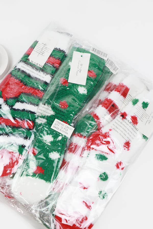 Christmas Plush Socks