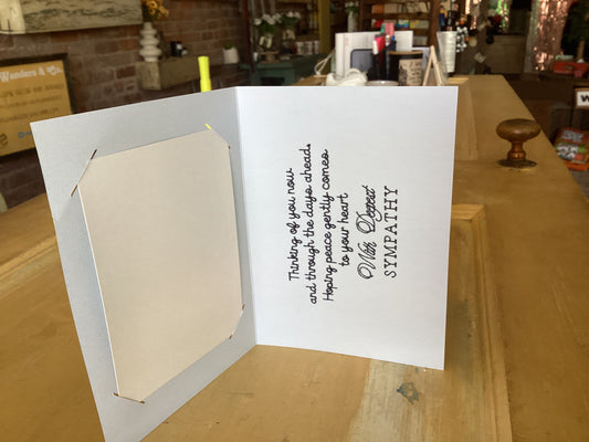 Sympathy Card - Loss of Loved One - Sometimes There Are No Words