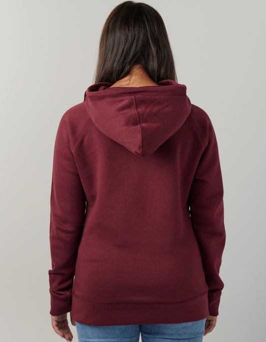 Ladies Classic Funnel Fleece  Delton Kellogg Wrestling Pull Over Hooded