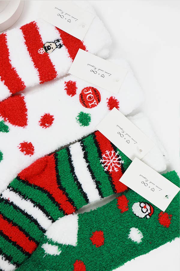 Christmas Plush Socks