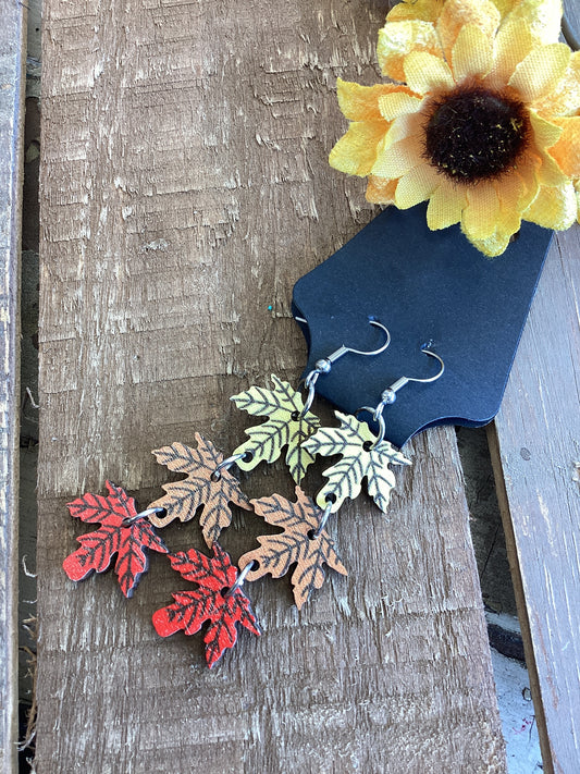 Fall Earrings - Leaves Falling