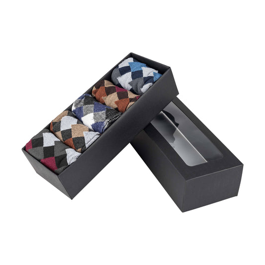 Men's Socks - 5 Boxed Pair