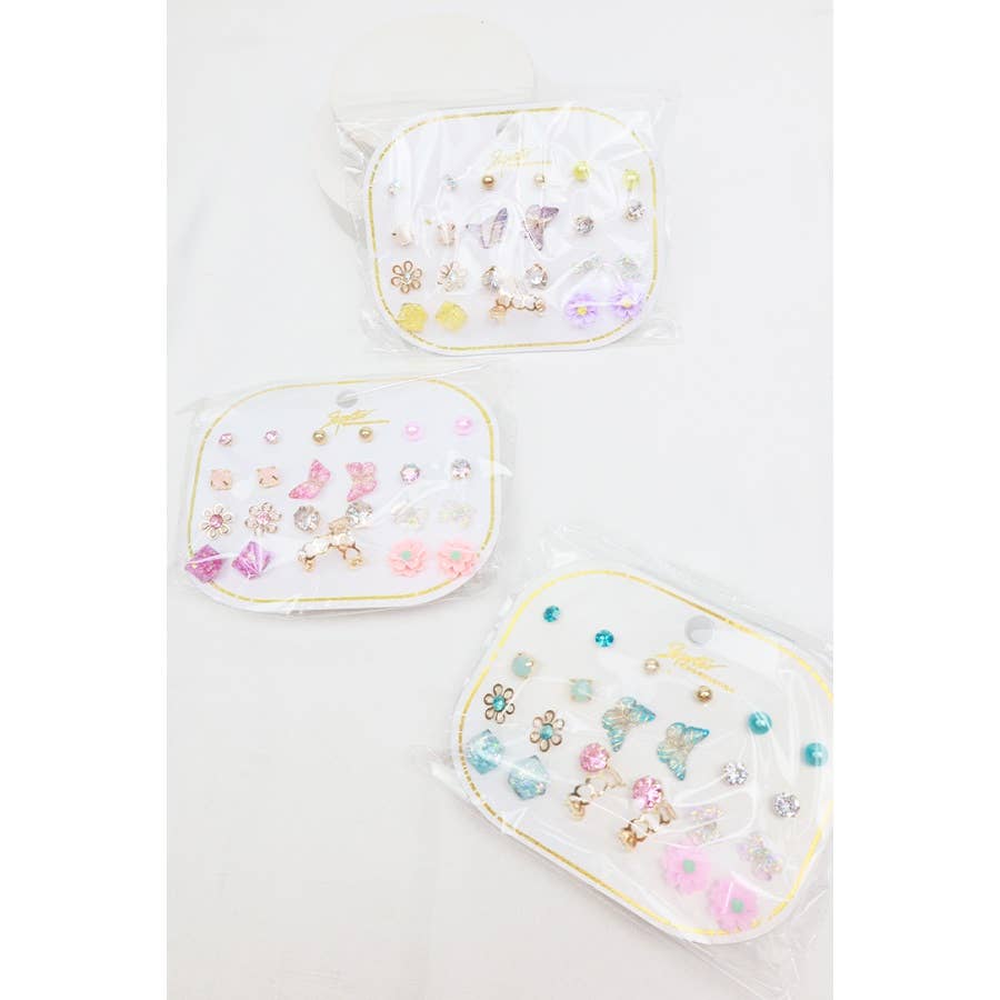 Kids Earrings 12 pair set