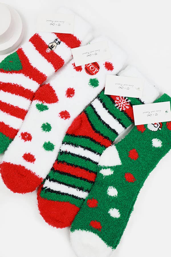 Christmas Plush Socks