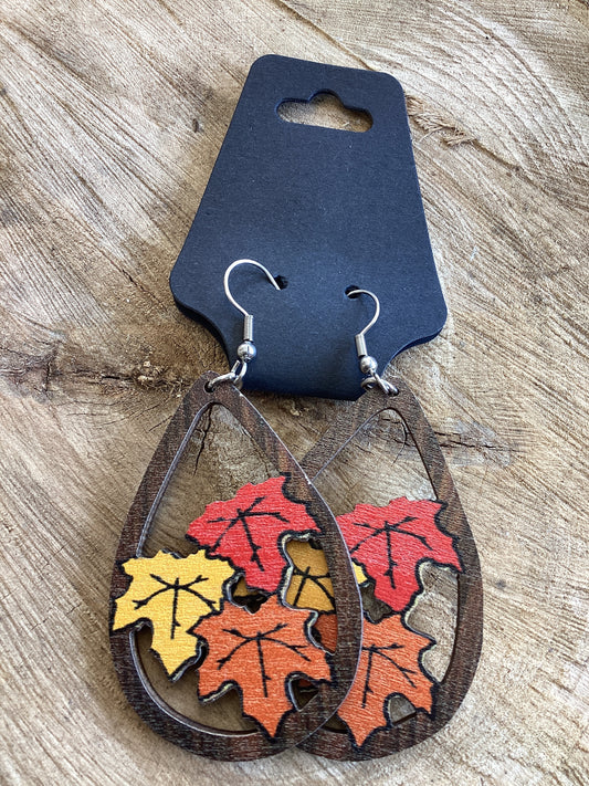 Fall Earrings - Falling Leaves