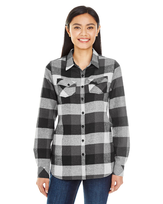 Ladies Plaid Flannel Shirt