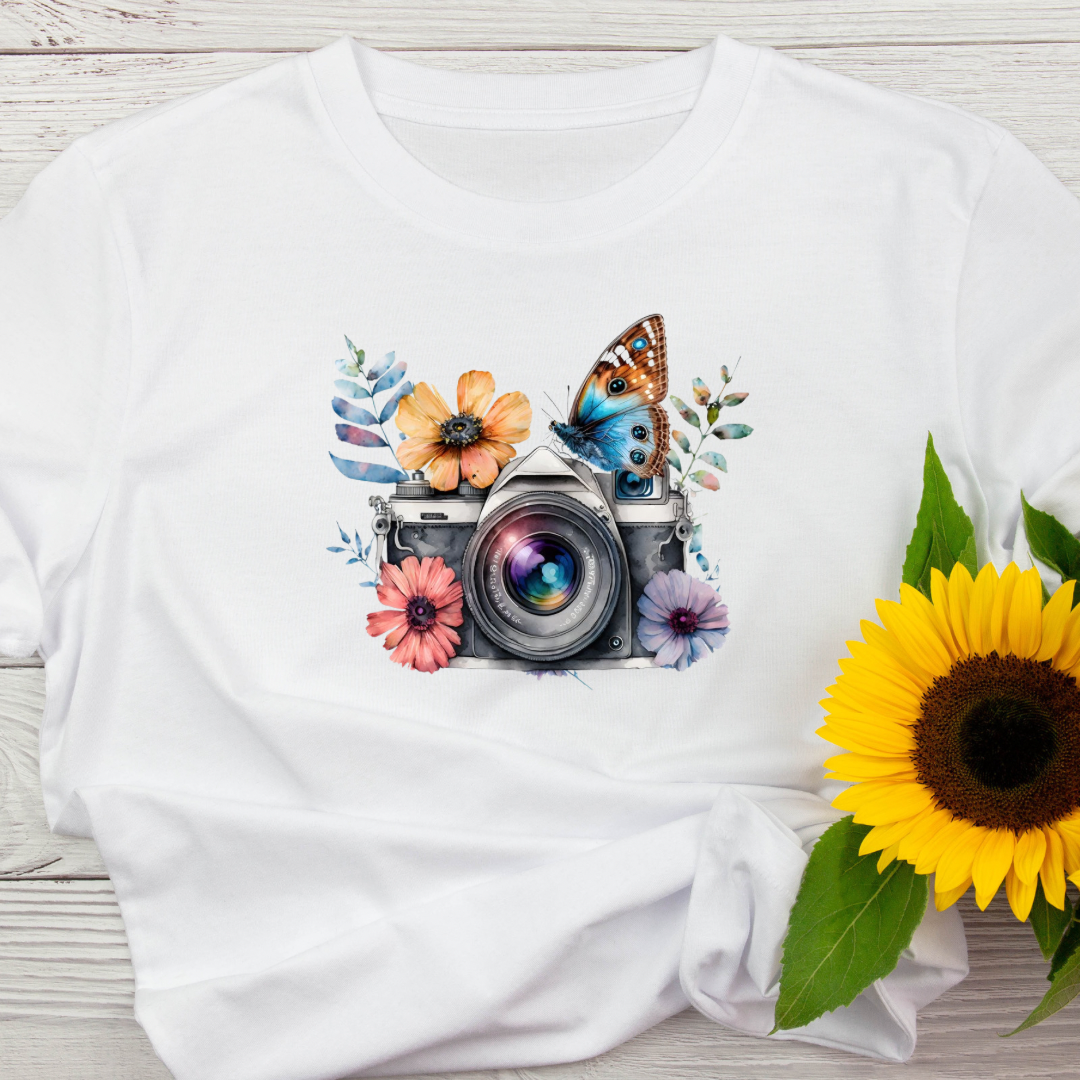 Vintage Garden Camera Tee