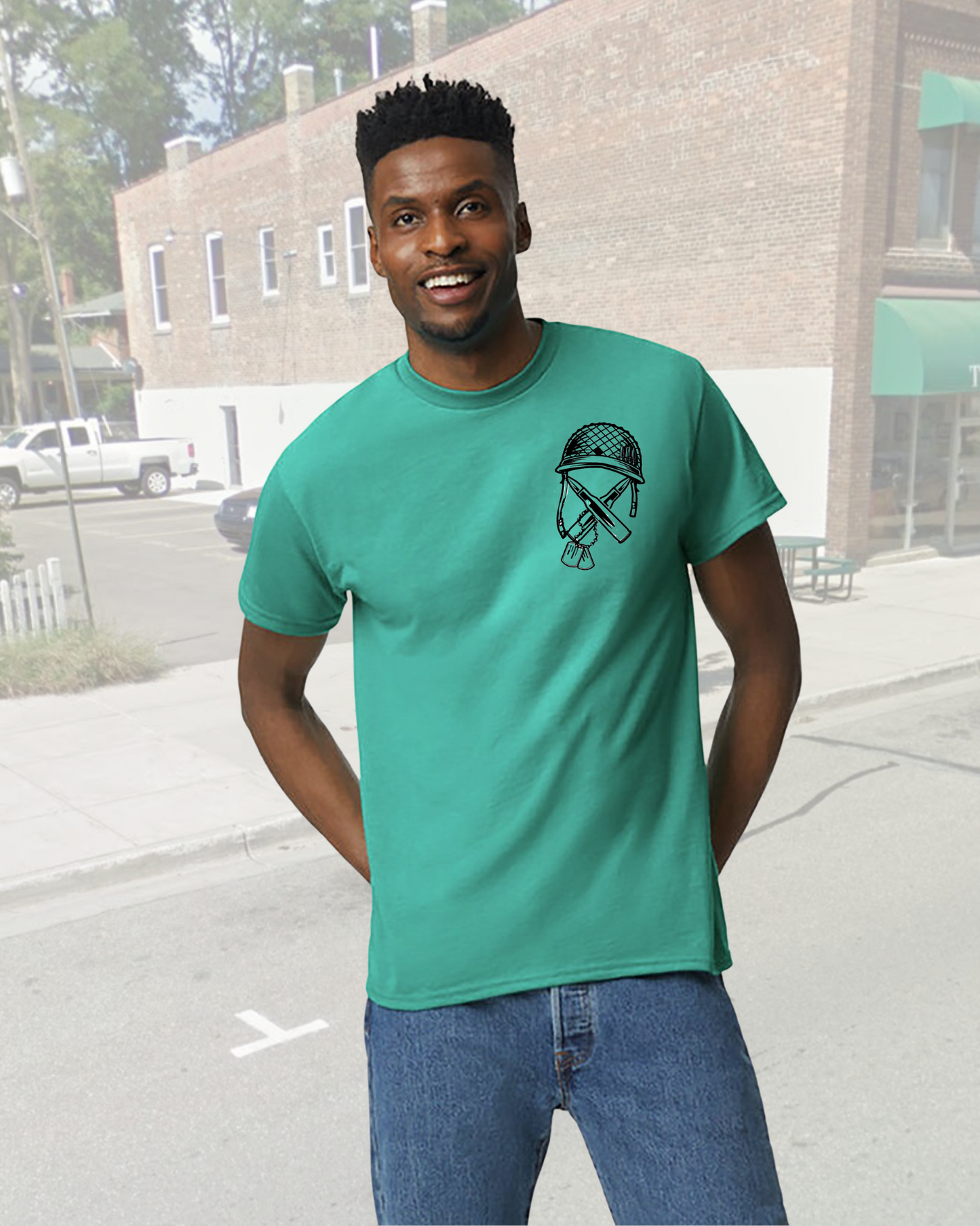 Veterans Shirt with Pocket Logo