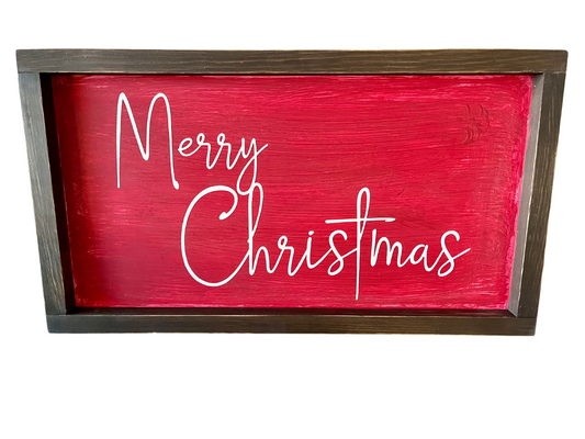 Merry Christmas Handmade Sign