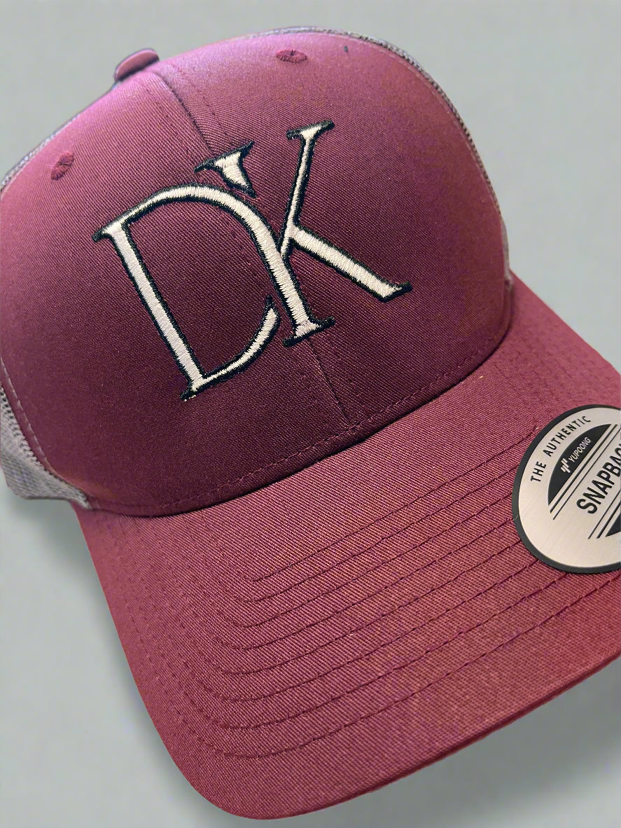 DK - Maroon and Gray - Low Profile - Snap Back