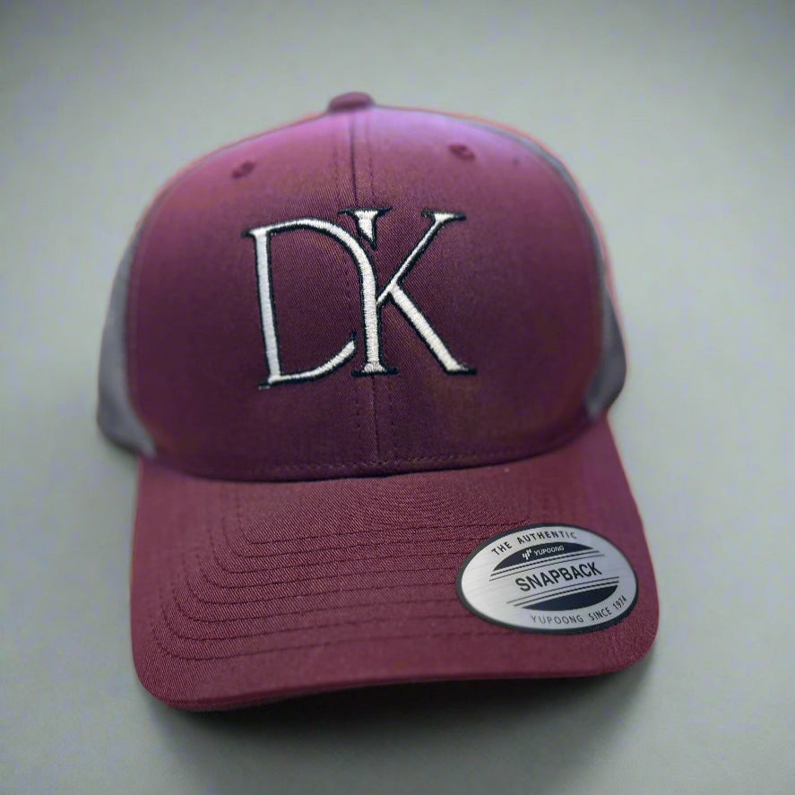 DK - Maroon and Gray - Low Profile - Snap Back