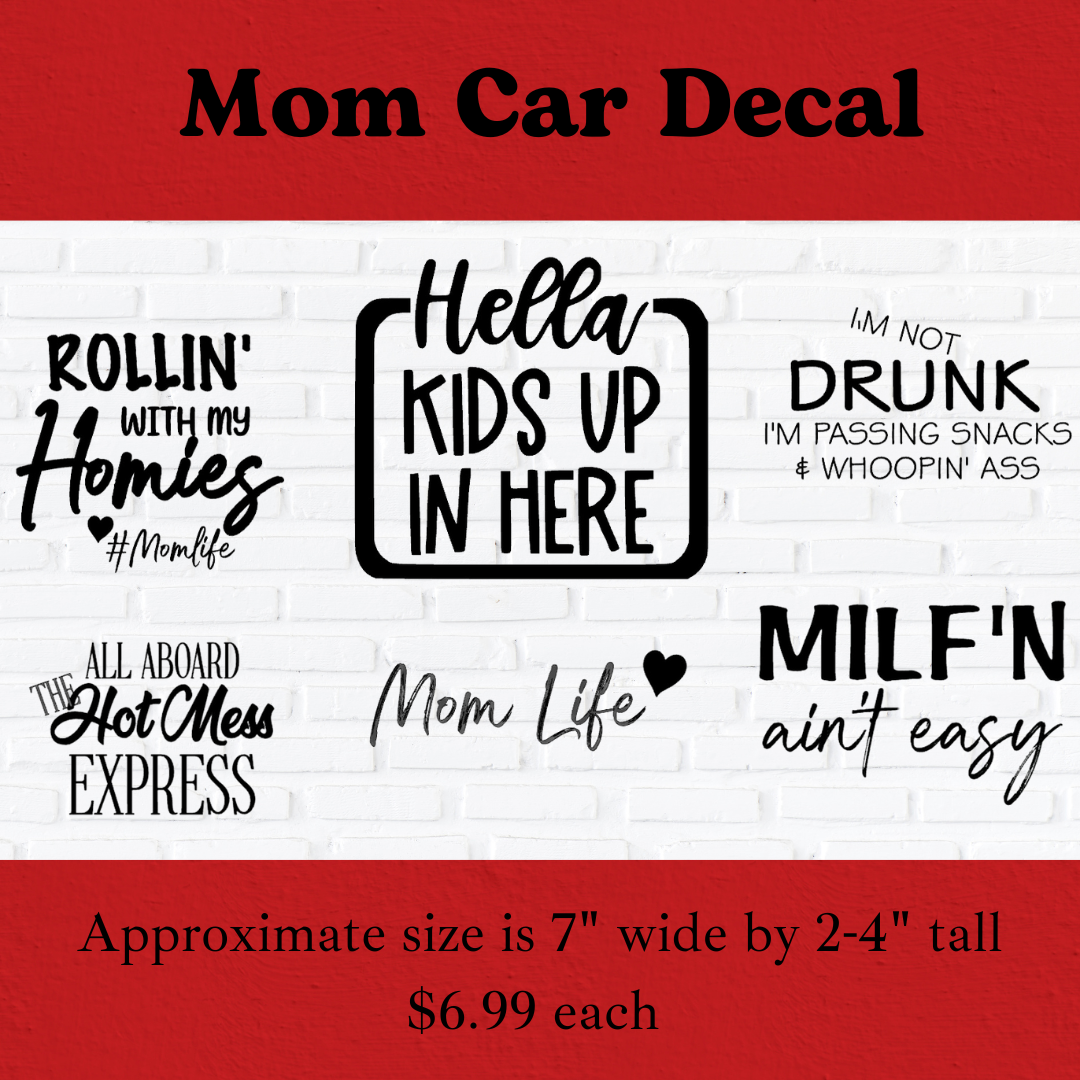 Mom Car Decals