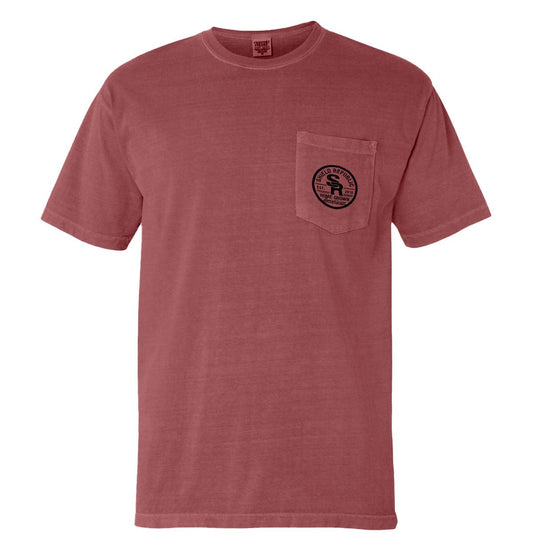 I'm Not Old, I'm Aged to Perfection: Comfort Colors Pocket Tee / Crimson