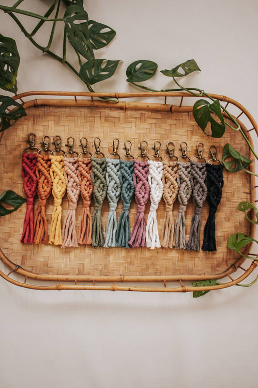 Macrame Tassel Keychains