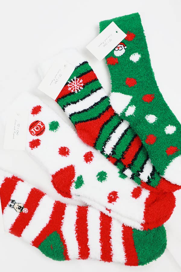 Christmas Plush Socks
