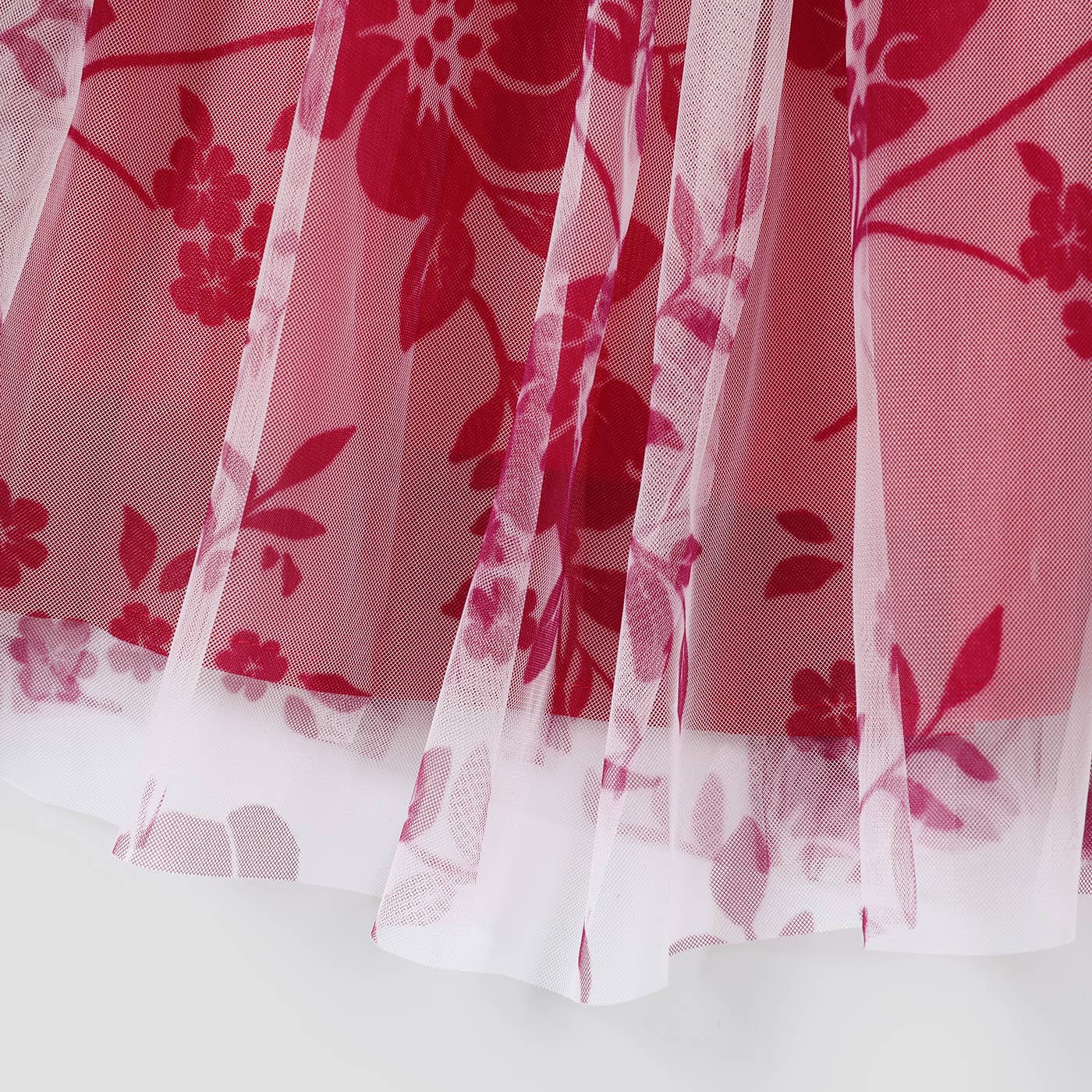 Girls Long Sleeve Red Dress