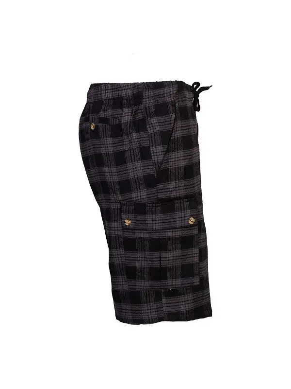 Plaid Cargo Shorts
