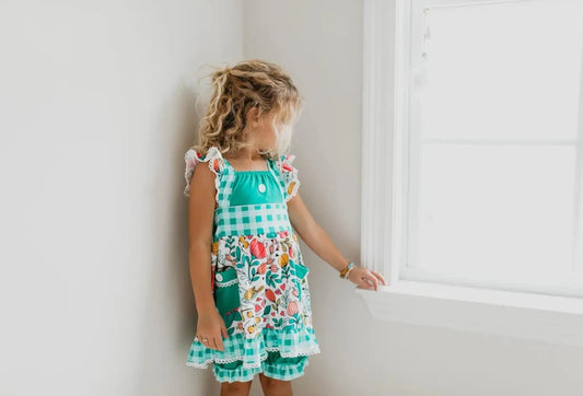 Summer Floral Set - Girls Summer Outfit