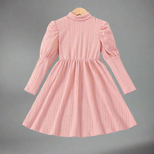 Kid Girl Dress: Pink / 11-12 Years