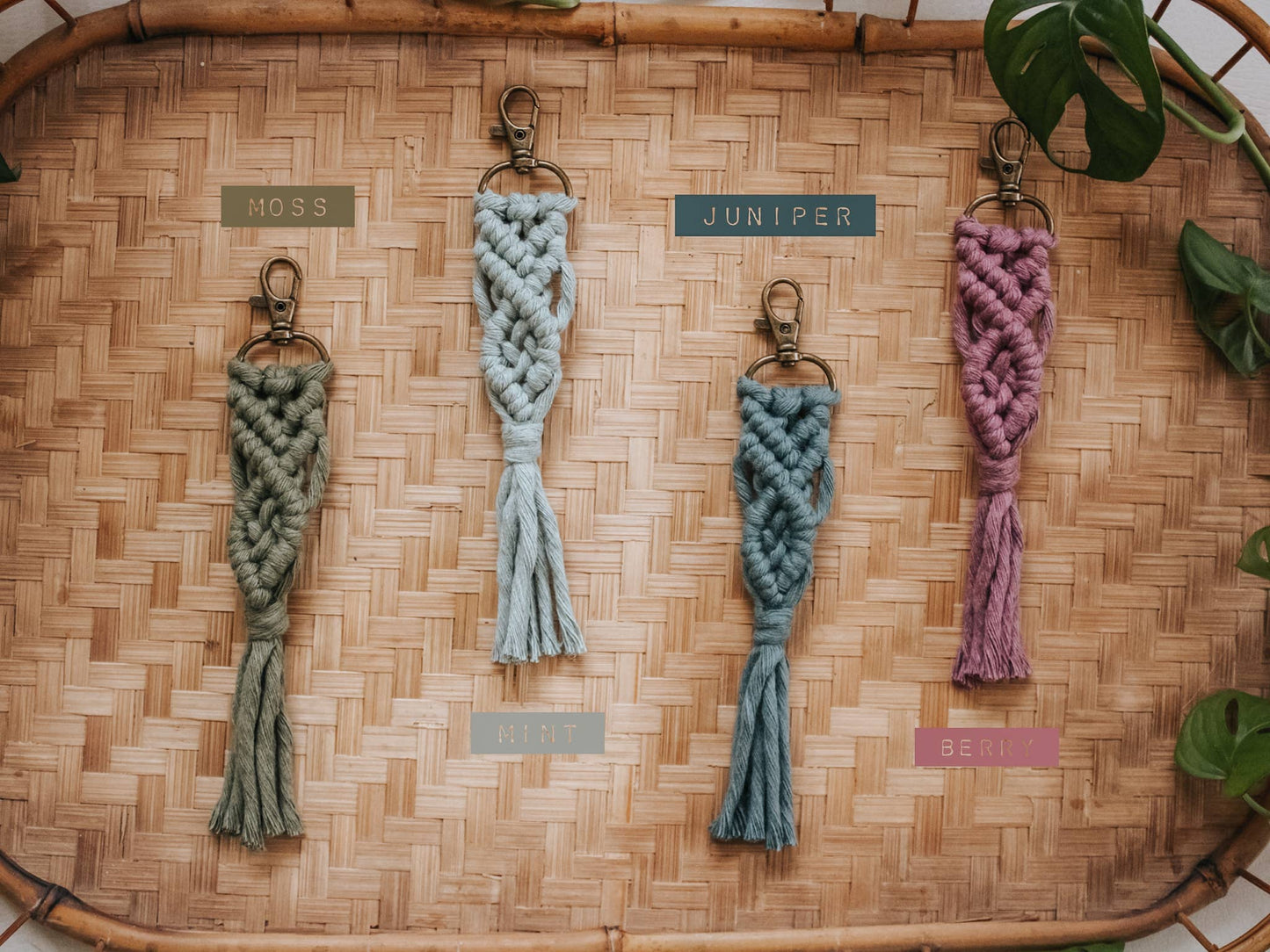 Macrame Tassel Keychains