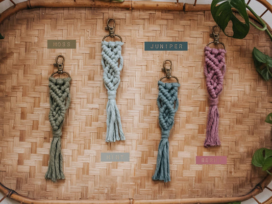 Macrame Tassel Keychains