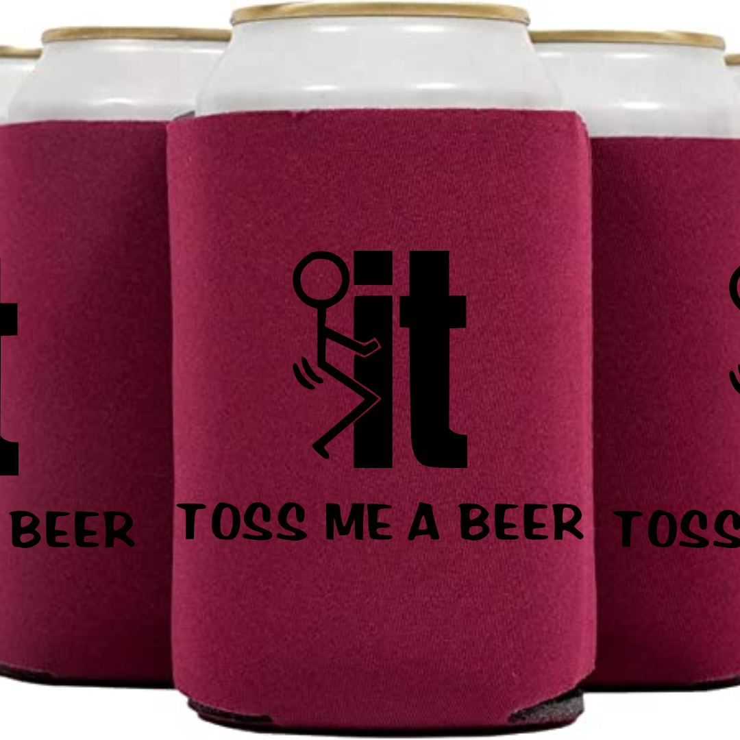 Tírame una cerveza Coozie de 12 oz