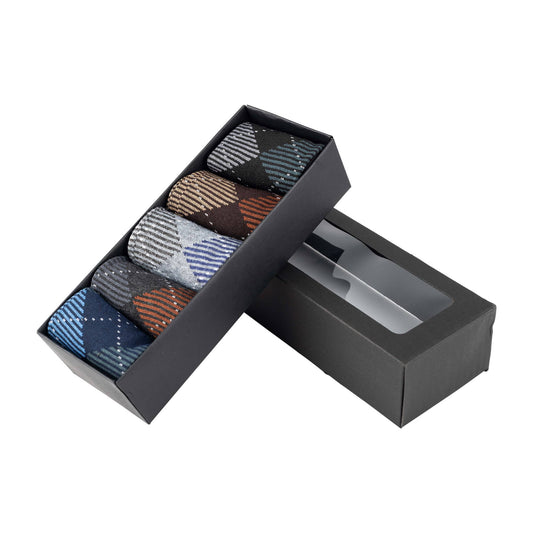 Men's Socks - 5 Boxed Pair
