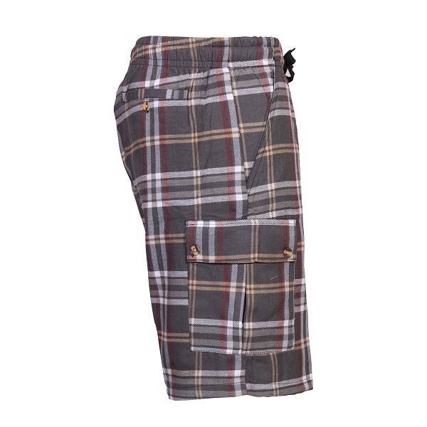 Plaid Cargo Shorts