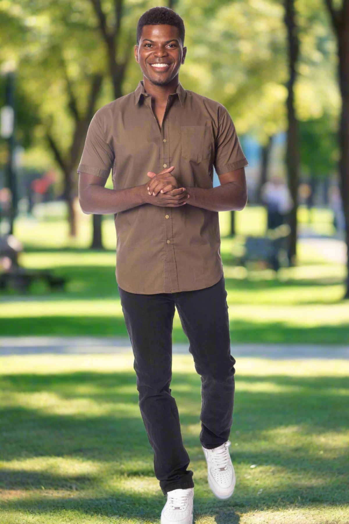 Men's Solid Chambray Shirt