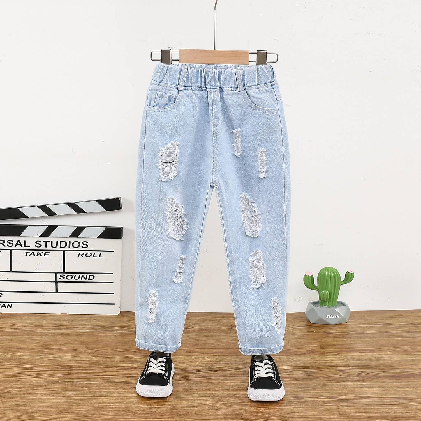 Toddler Ripped Blue Jeans