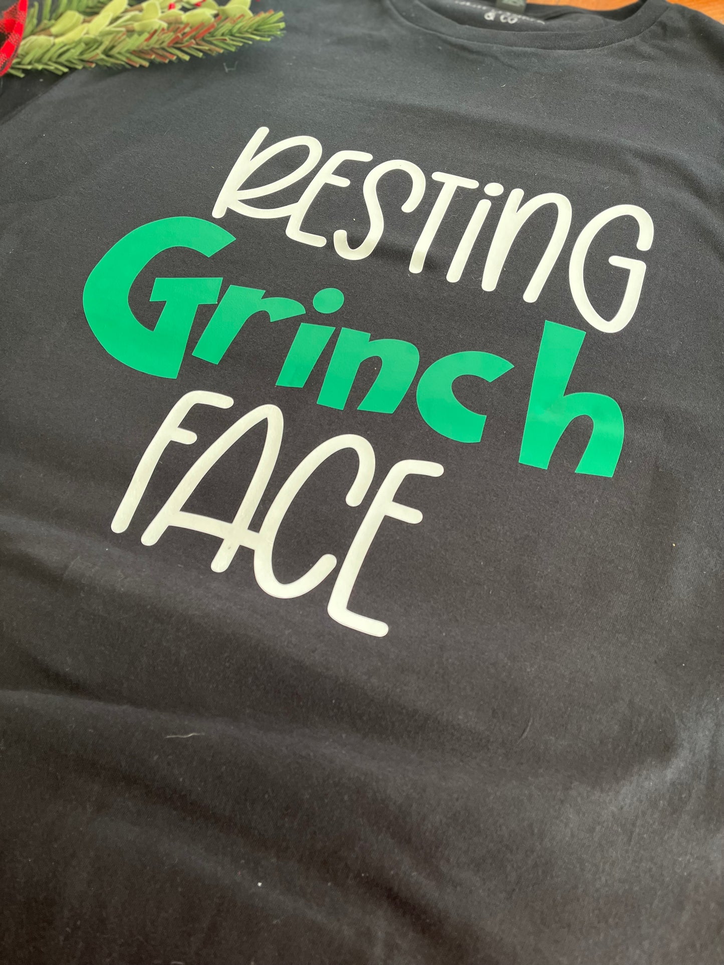 Resting Grinch Face - Christmas Tee