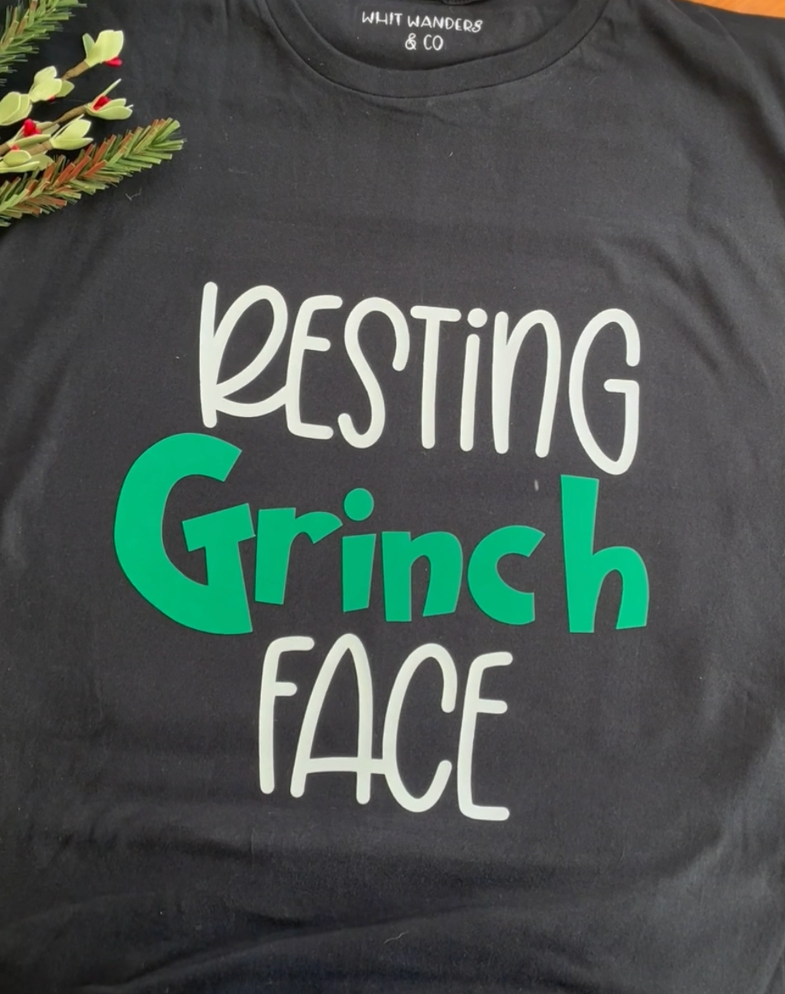 Resting Grinch Face - Christmas Tee