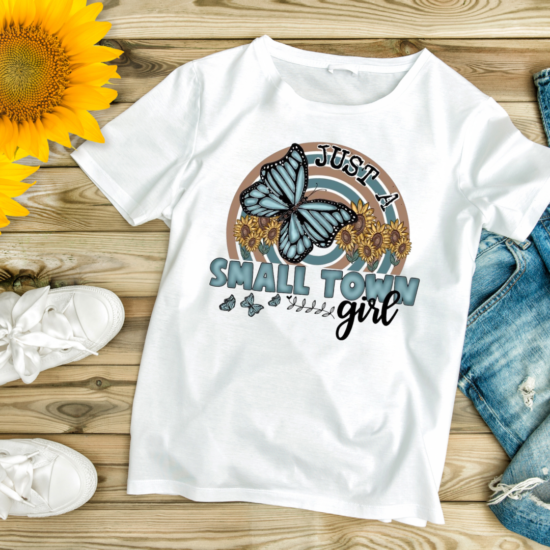 Camiseta de chica de pueblo pequeño