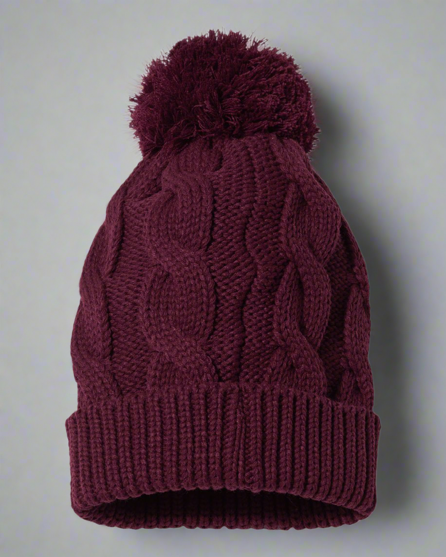 Chunk Twist Cuffed Beanie