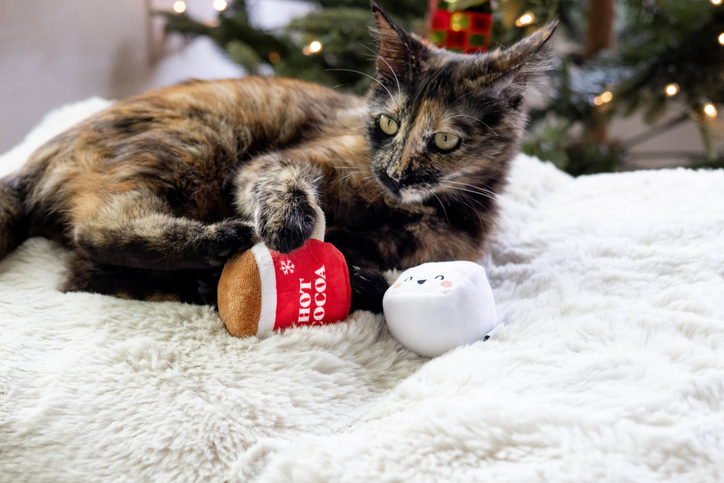 Christmas Hot Cocoa Cat Toys