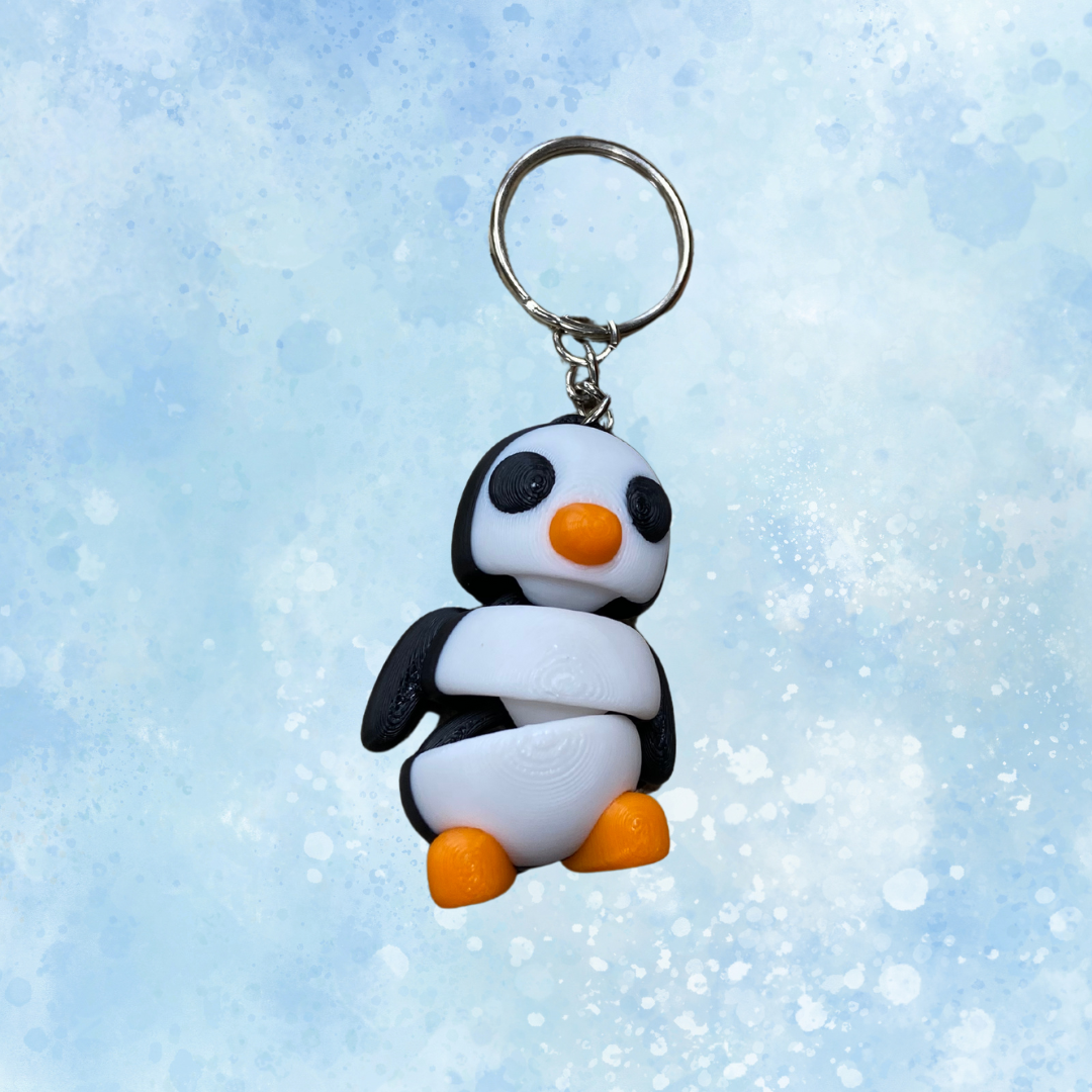 3D Printed Keychains-Penguin