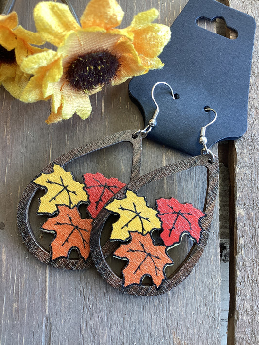 Fall Earrings - Falling Leaves