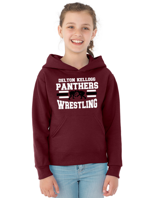 Youth Delton Kellogg Wrestling Hooded Sweatshirt