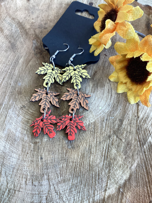 Fall Earrings - Leaves Falling