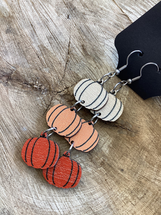 Fall Earrings - Hanging Pumpkin