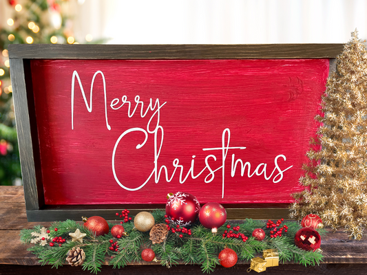 Merry Christmas Handmade Sign