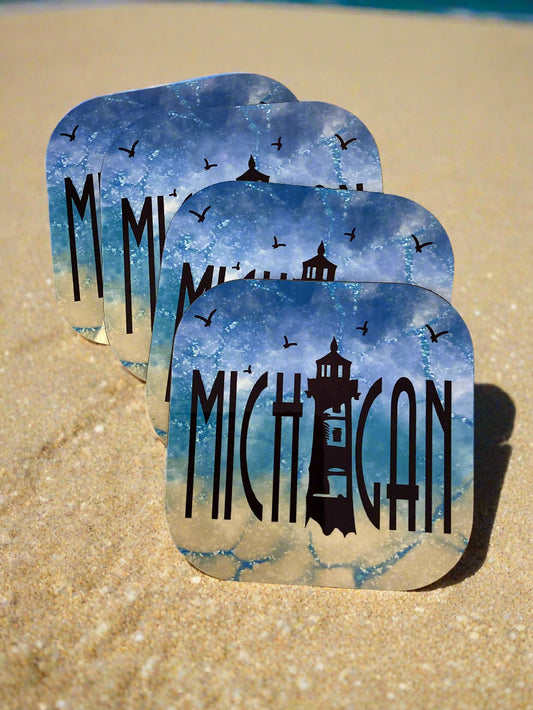 Michigan Watercolor Coaster