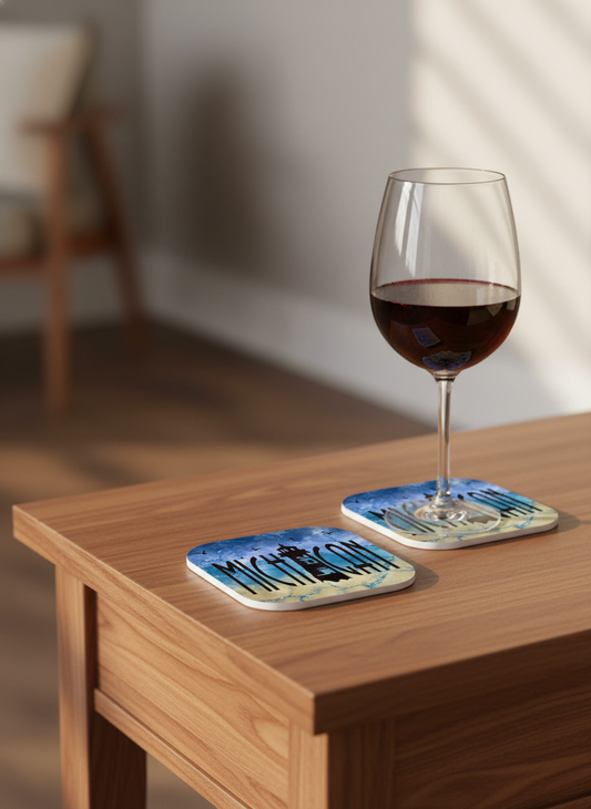 Michigan Watercolor Coaster